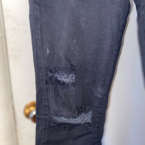 Angry Rabbit Black ripped skinny jeans size 28/7 - Picture 2 of 8